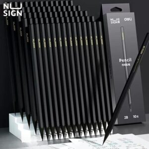 Hộp Bút Chì 10 Cây 2B Nusign/ (deli) Màu Đen