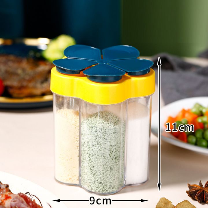 Hủ Gia Vị 5 Ngăn Hình Hoa