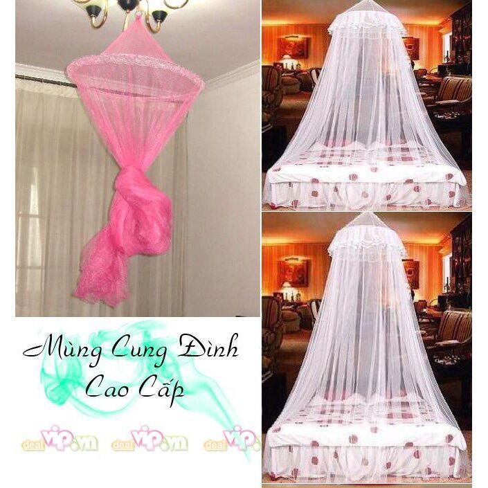 Mùng Cung Đình Chóp: 65cm, Cao: 2.6m, Đáy: 1.8m | Lazada.vn
