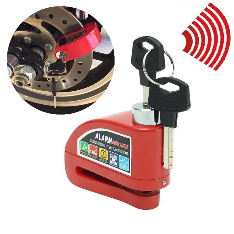 Khóa đĩa có báo động chống trộm Alarm Disc Lock NC303 - Khóa chống trộm xe máy Thương hiệu OEM | XeMayTot.com