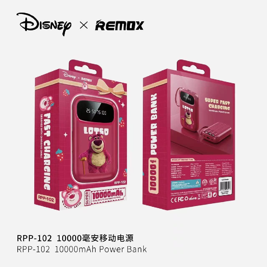 Pin Dự Phòng Hình Thú Remax RPP-102 10.000mAh (DD) Pin Dự Phòng Hình Thú Remax RPP-102 10.000mAh (DD)
