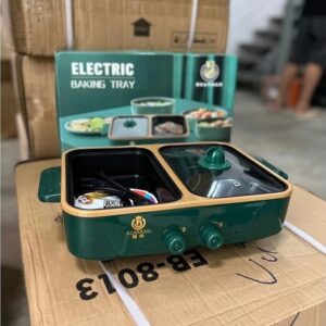 Bếp lẩu nướng 2 ngăn Hàn Quốc Xanh Lá (vuông)