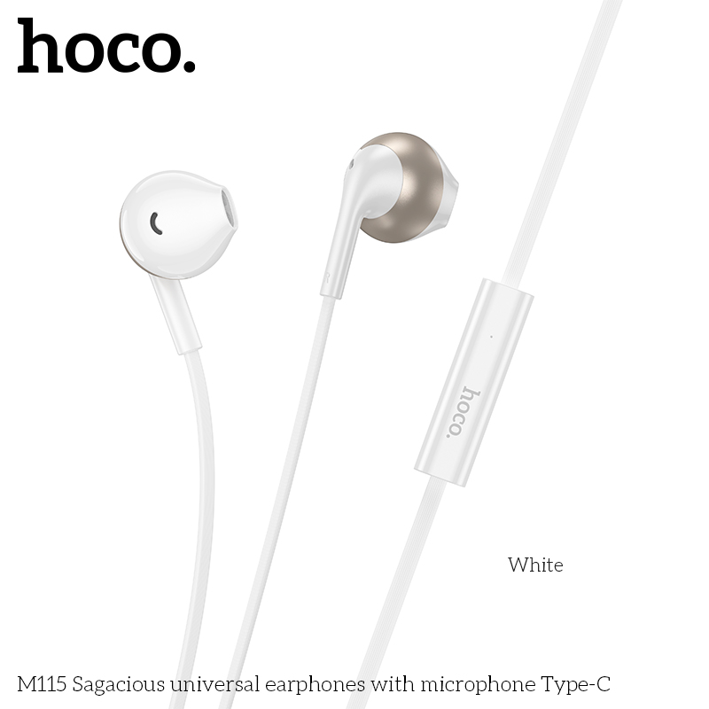 Tai Nghe Cắm Dây Hoco M115 Cổng Type-c Tai Nghe Cắm Dây Hoco M115 Cổng Type-c