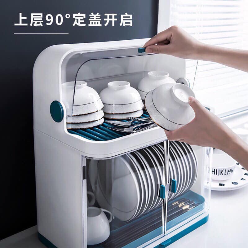 Tủ úp chén bát mini bằng nhựa 2 tầng | Shopee Việt Nam