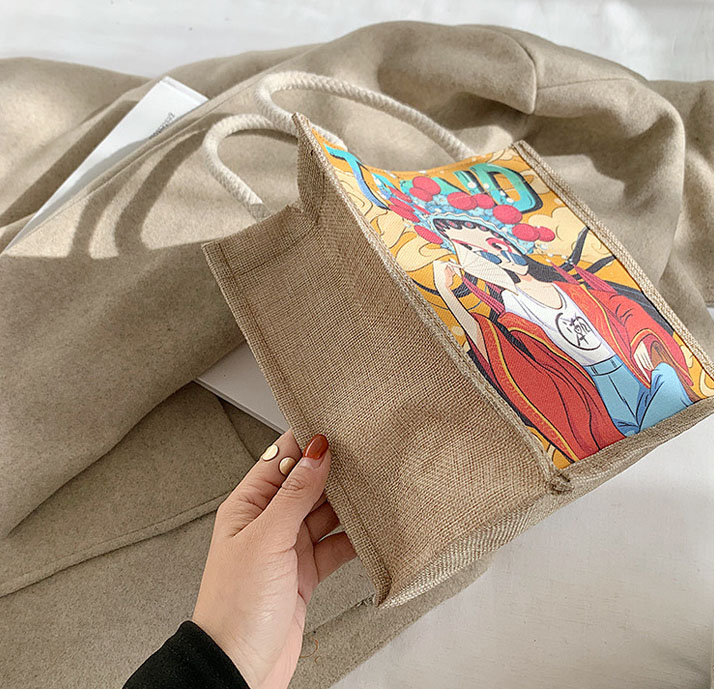 Túi Cói Mini Đi Biển Họa Tiết Nhiều Hình