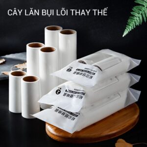 Cây Lăn Bụi Cán Cong (Loại Nhỏ) 10cm Và Bịt 2 Lõi Lăn 10cm - Set 2 Lõi Lăn 10cm