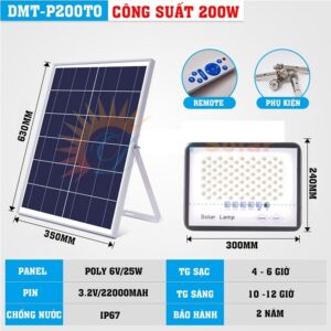 Đèn Pha Tổ Ông Năng Lượng Mặt Trời (Hàng cty) 300W/ 200W/ 100W - 200W. (đặt trong ngày)