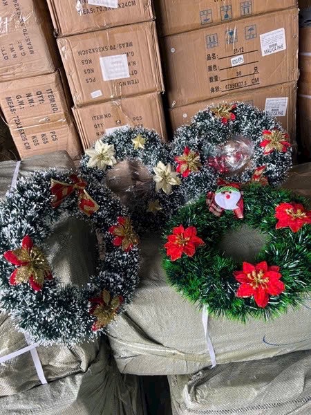 Vòng Hoa Trang Trí Noel 30cm