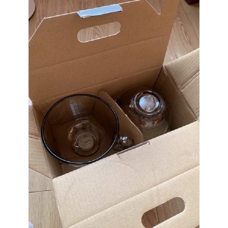 Bộ 2 Ly Hổ Phách Có Quai Deli ZB322S