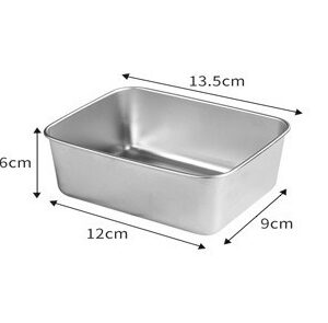 Hộp Inox Đựng Thực Phẩm Chữ Nhật (25 X 20cm) Cỡ Lớn/ (13.5 X 10.5cm) Cỡ Nhỏ/ Tròn (10 x 6.5cm) - Cỡ Nhỏ Chữ Nhật (13.5 X 10.5cm)