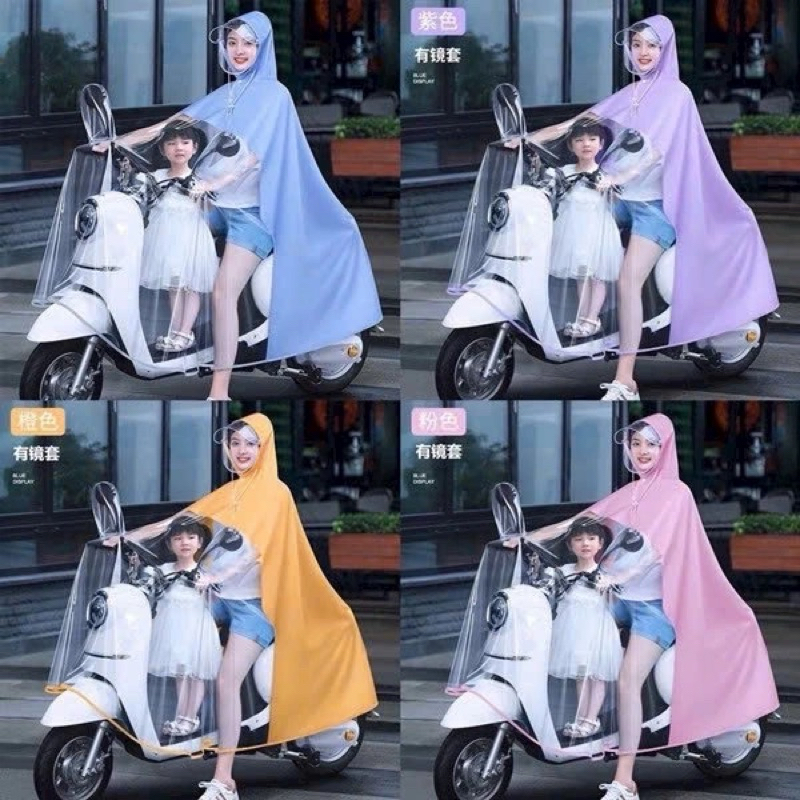Áo mưa nửa trước trong suốt cho mẹ và bé | Shopee Việt Nam