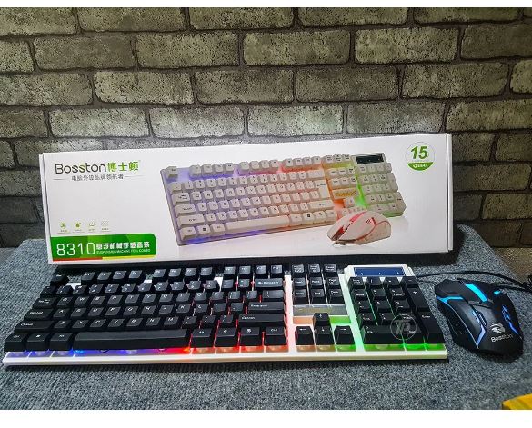 Combo phím chuột giả cơ Boston 8310 | Lazada.vn