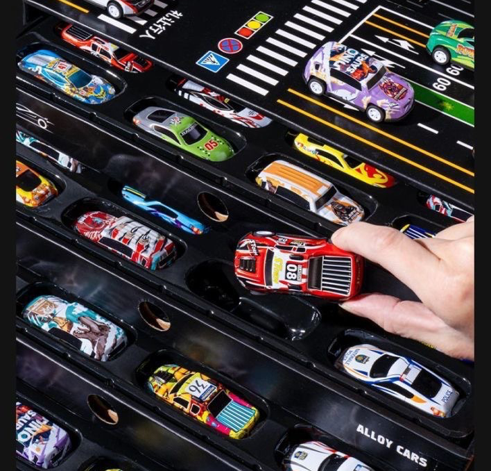 HỘP 48 XE Ô TÔ ĐỒ CHƠI HÌNH CONTAINER