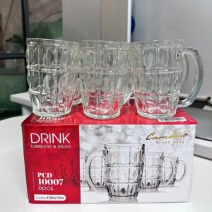 Bộ 6 Ly Uống Bia Có Quai 375ml/ 410ml PCD 10007