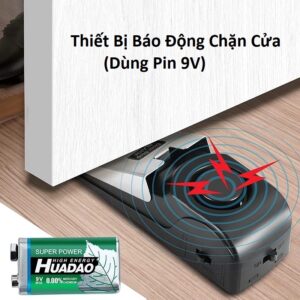 Thiết Bị Báo Động Chặn Cửa (Dùng Pin 9V)
