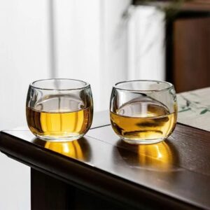 Bộ 6 Ly Thủy Tinh Uống Trà LXCY017. 80ml