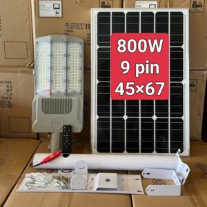 Đèn Đường Năng Lượng Mặt Trời Vát 2/ 3 Mặt Xám YGT 800W/ 600W/ 500W/ 400W (đặt trước 2 tiếng)