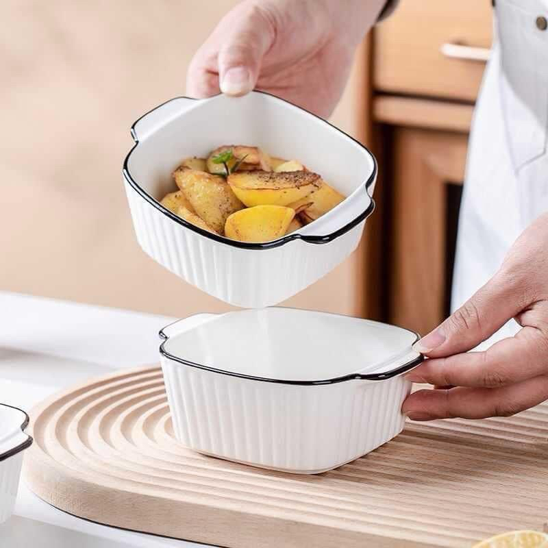 Sét 3 bát sứ viền đen | Shopee Việt Nam