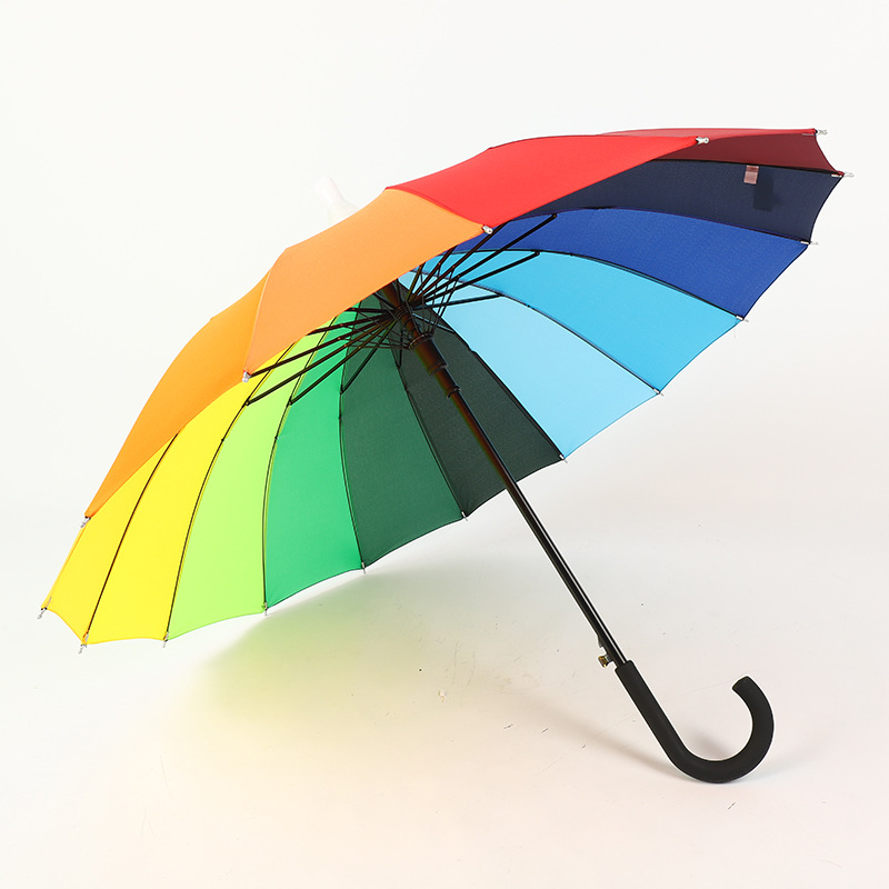 Dù Đi Mưa 7 Màu 14 Nan