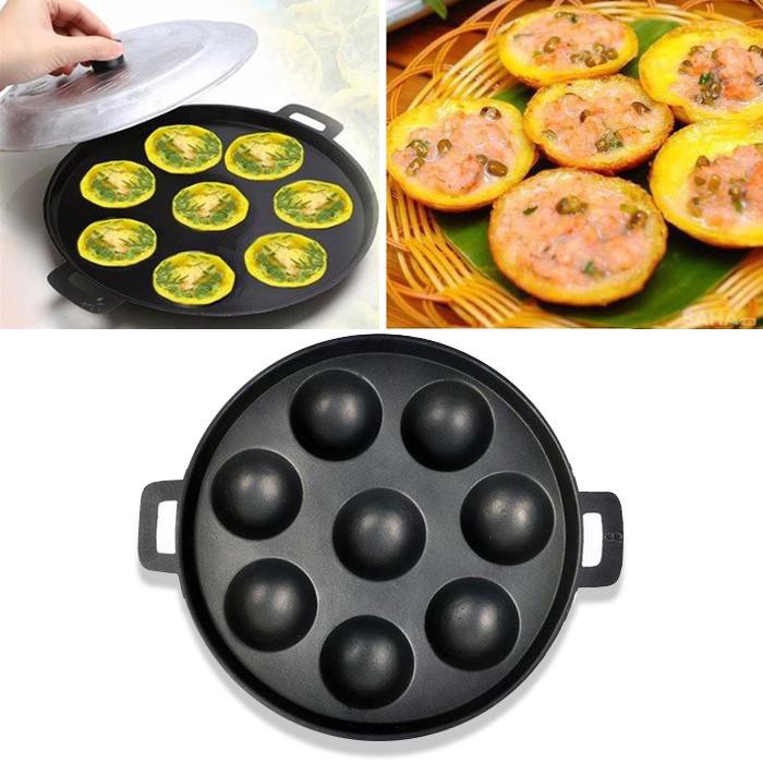 KHUÔN ĐỔ BÁNH KHỌT, BÁNH CĂN 8 LỔ KÈM NẮP TIỆN DỤNG | Lazada.vn