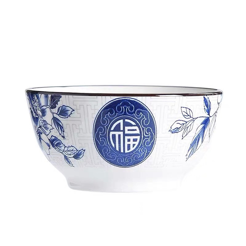 Bộ chén tô[ dĩa -tô lẻ]món chữ Phúc bộ bát bàn ăn chén ăn cơm tô 2 loại 3 size dĩa 6 size | Shopee Việt Nam