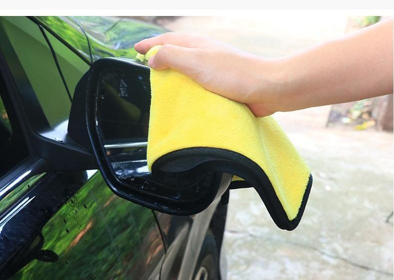 Khăn Lau Xe Microfiber 2 Lớp Vải Bông Mềm 30x30cm | Lazada.vn