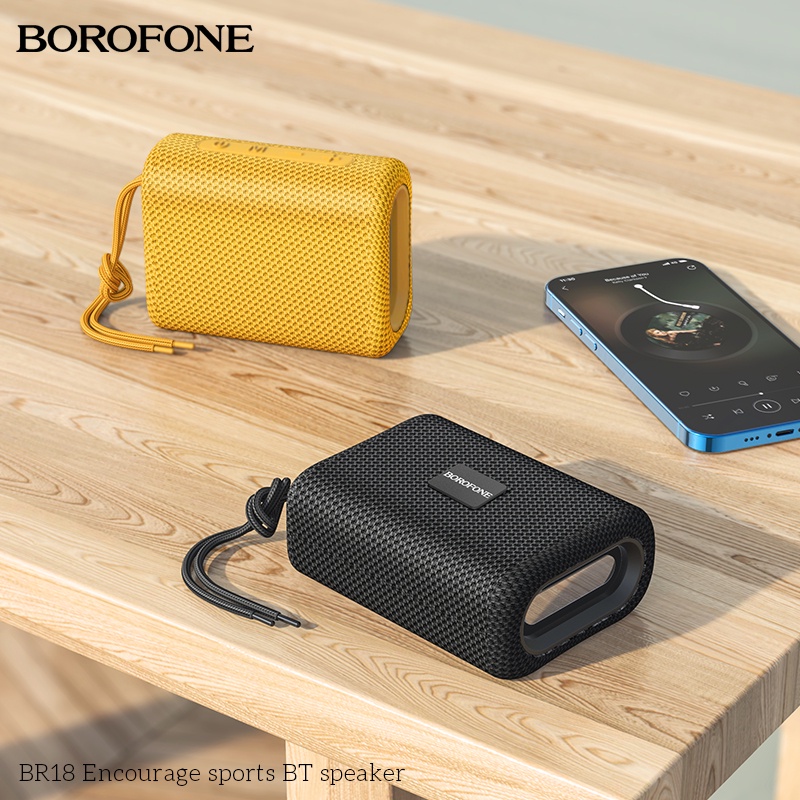 Loa Bluetooth BOROFONE BR18 nhỏ gọn, Bass mạnh mẽ, to rõ, hỗ trợ di động không dây v5.1 - Chính hãng | Shopee Việt Nam