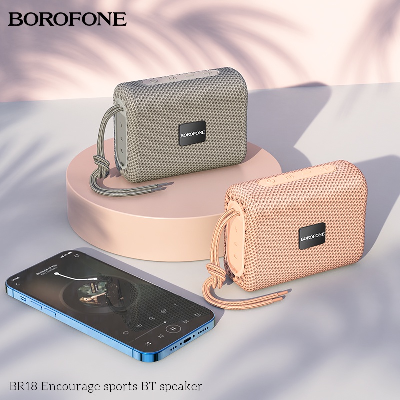 Loa Bluetooth BOROFONE BR18 nhỏ gọn, Bass mạnh mẽ, to rõ, hỗ trợ di động không dây v5.1 - Chính hãng | Shopee Việt Nam