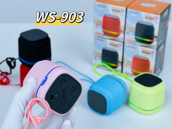 Top Sell WS-903 Mini Wireless Bluetooth Speaker Outdoor Portable RGB Speaker With LED Light