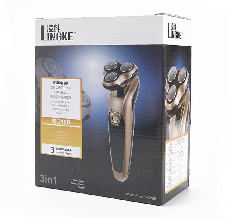 Freeship] Máy Cạo Râu LỚN LINGKE phân phối bởi JUBILEE MART, Tặng kèm đầu  tỉa lông mũi và tông đơ | Shopee Việt Nam