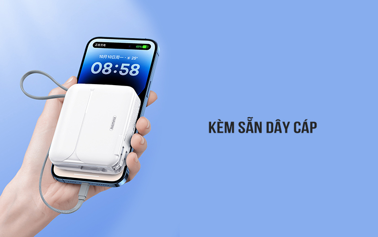Củ sạc kiêm sạc dự phòng đa năng 3in1 20000mAh Remax RPP-553