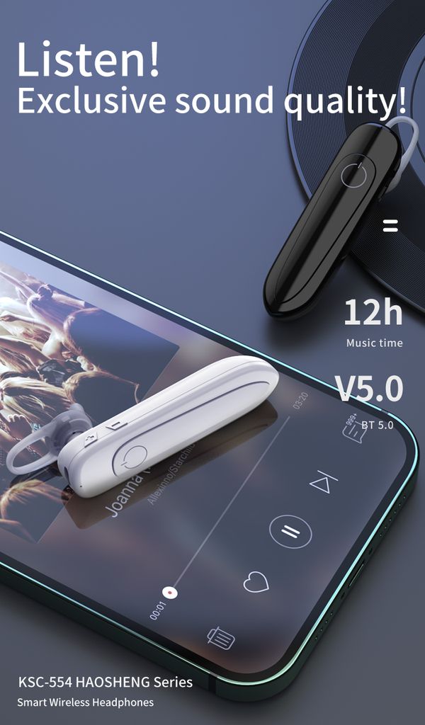 Tai nghe bluetooth Kaku mã KSC-554 giá sỉ, giá bán buôn - Thị Trường Sỉ