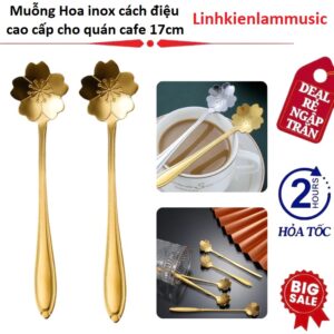 Muỗng Hoa inox cách điệu cao cấp cho quán cafe///DL