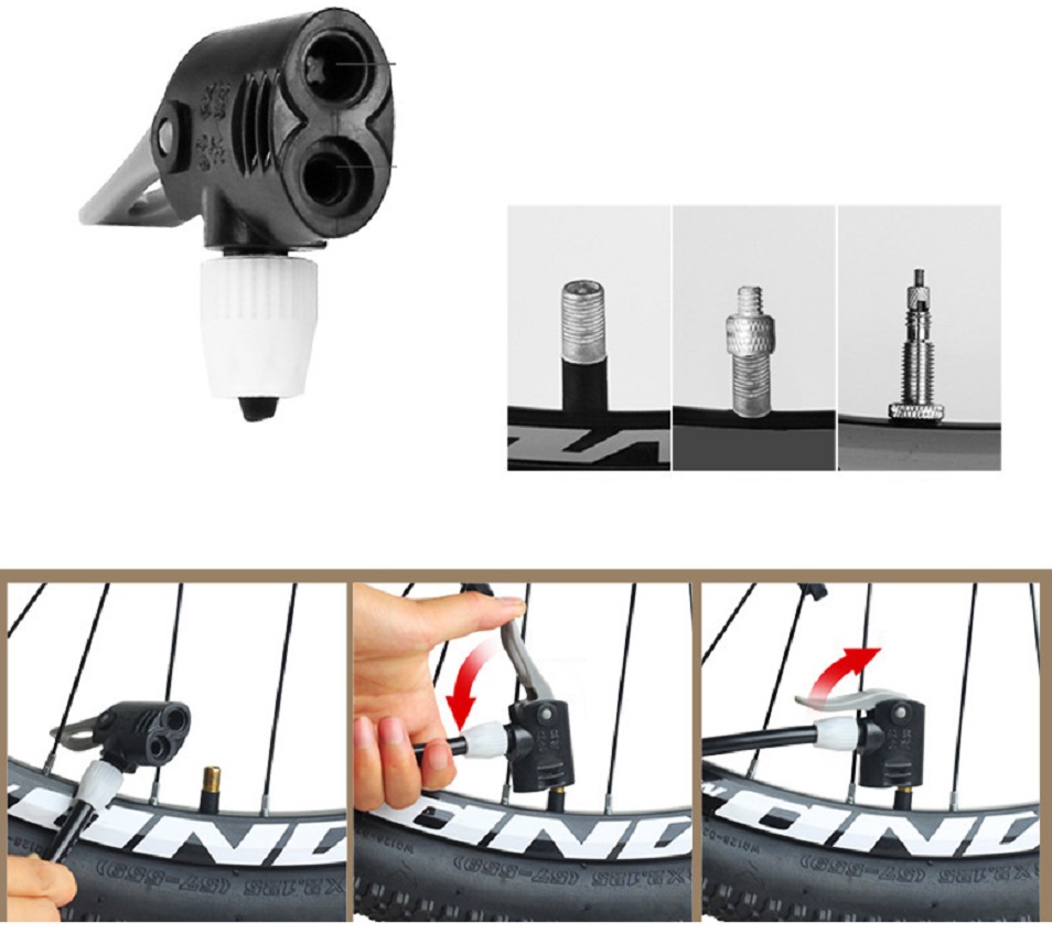 Bơm hơi dùng chân cho xe NHONOR