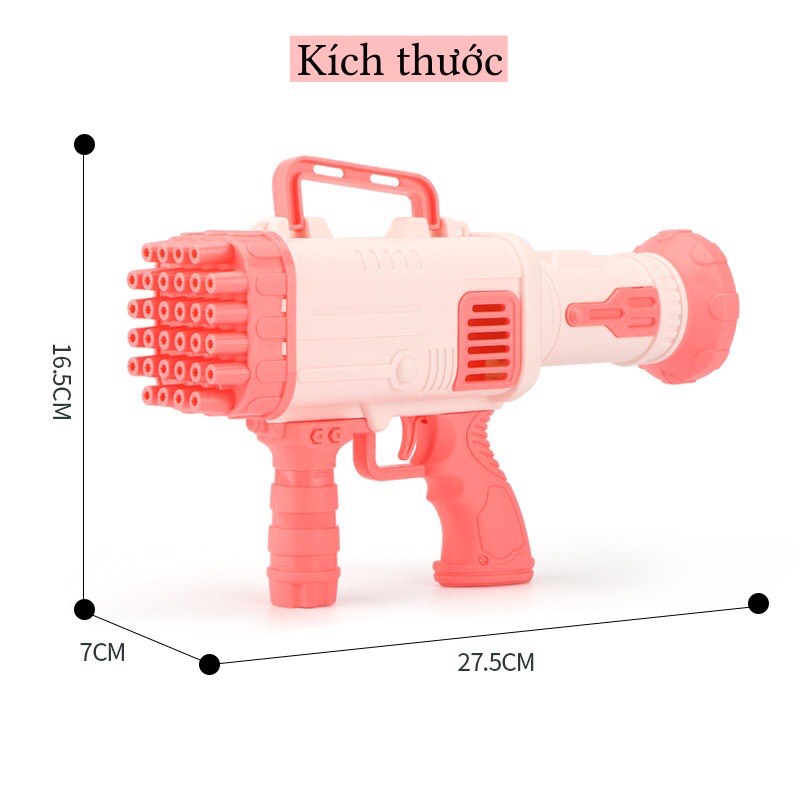 Súng bắn bong bóng xà phòng 32 nòng, đồ chơi trẻ em và người lớn, máy thổi bong bóng