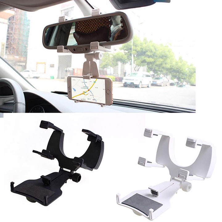 Giá Đỡ Điện Thoại Gắn Gương Chiếu Hậu Xe Hơi - Linh Kiện Siêu Rẻ