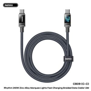 Cáp sạc nhanh 240W Remax CB09. (2 đầu Type-c)