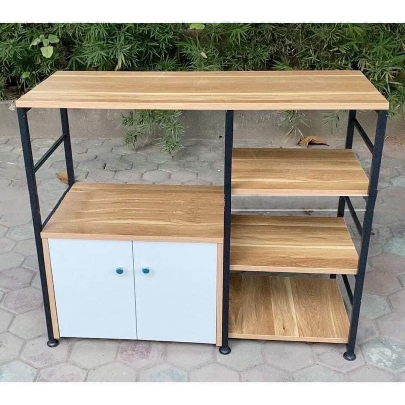 KỆ LÒ VI SÓNG 2 CÁNH HÀNG TO CHẮC CHẮN(loại 1) - Kệ gia vị | DienMayHoangNgan.com