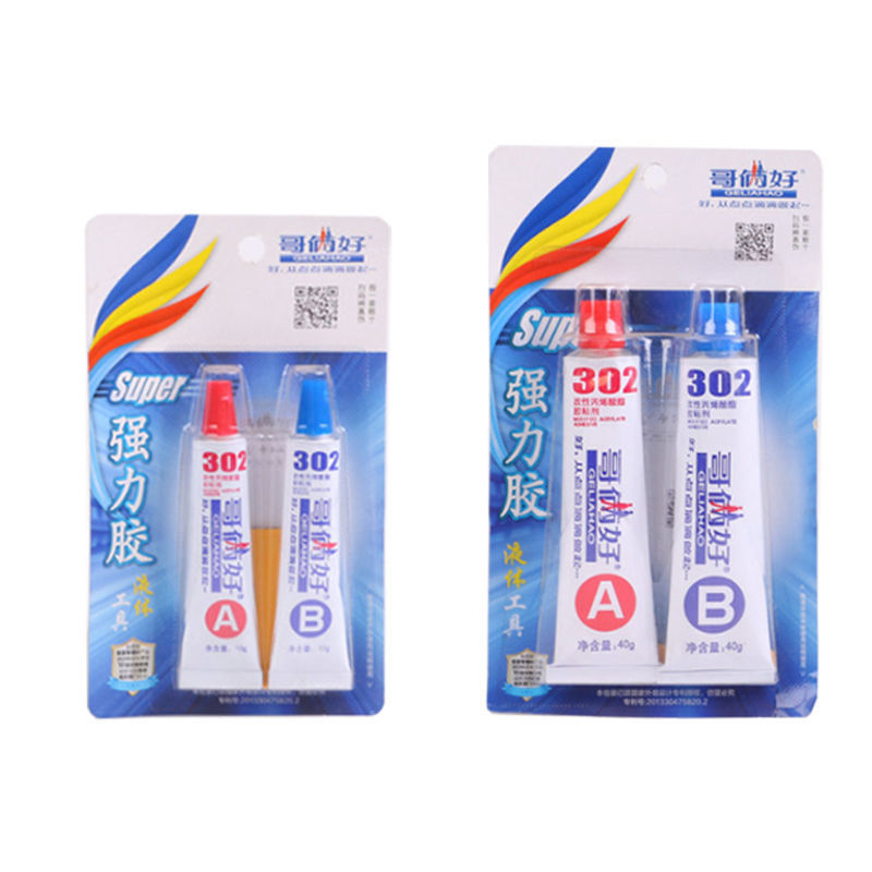 Keo epoxy , keo AB 302 trong suốt 2 thành phần chịu nhiệt dán nhựa