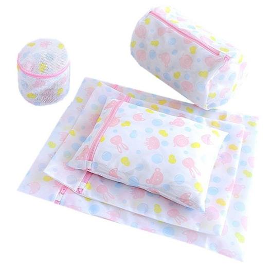 Túi giặt đồ máy giặt hình hoa set 5 chiếc, túi lưới giặt quần áo tiện lợi - Túi Giặt & Bóng Giặt | VinMart.co