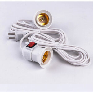 Đui Đèn Liền Dây Công Tắc Kenno DS7 4M5/ 2M5/1M5 và Đui Đèn E27 Có Công Tắc, Phích Cắm Tròn - không hiệu 2M5