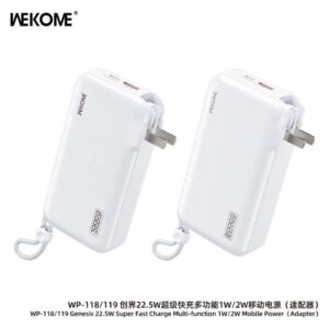 Pin dự phòng Sạc nhanh 22.5W WEKOME WP-119 20.000mAh. VN