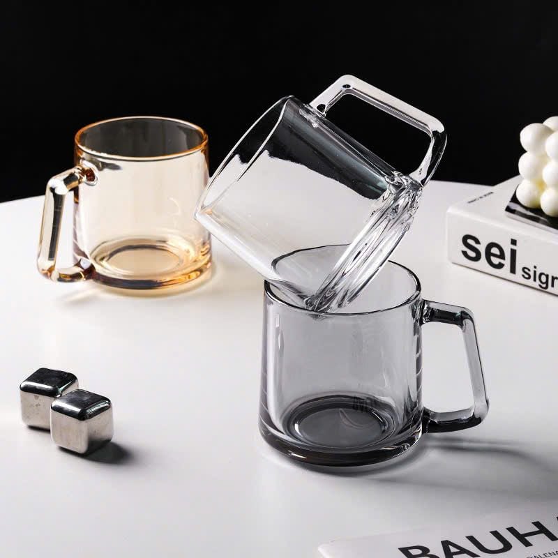  [6] set 6 Cốc Thủy tinh có quai 350ml TZ401 