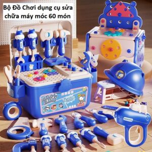 Bộ Đồ Chơi dụng cụ sửa chữa máy móc 60 món
