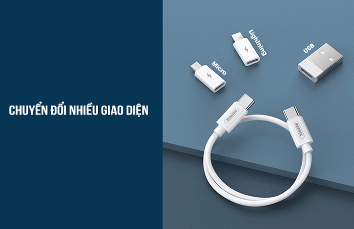 Bộ cáp sạc nhanh đa năng 60W Remax RC-190 3