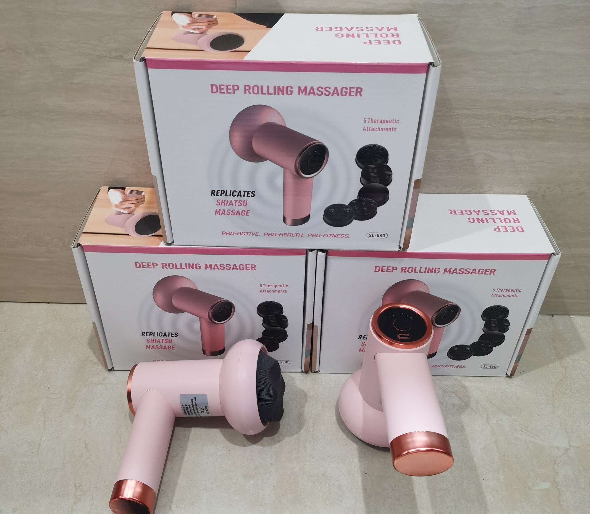 Máy Massage Cầm Tay 6 Cấp Độ 30W 5 Đầu SL630