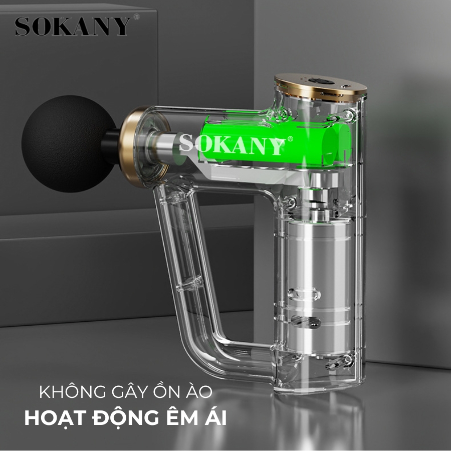 Súng Massage Cầm tay 4 Đầu SOKANY SKN-14006