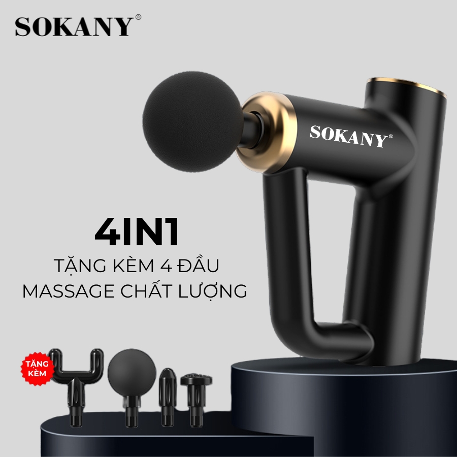 Súng Massage Cầm tay 4 Đầu SOKANY SKN-14006