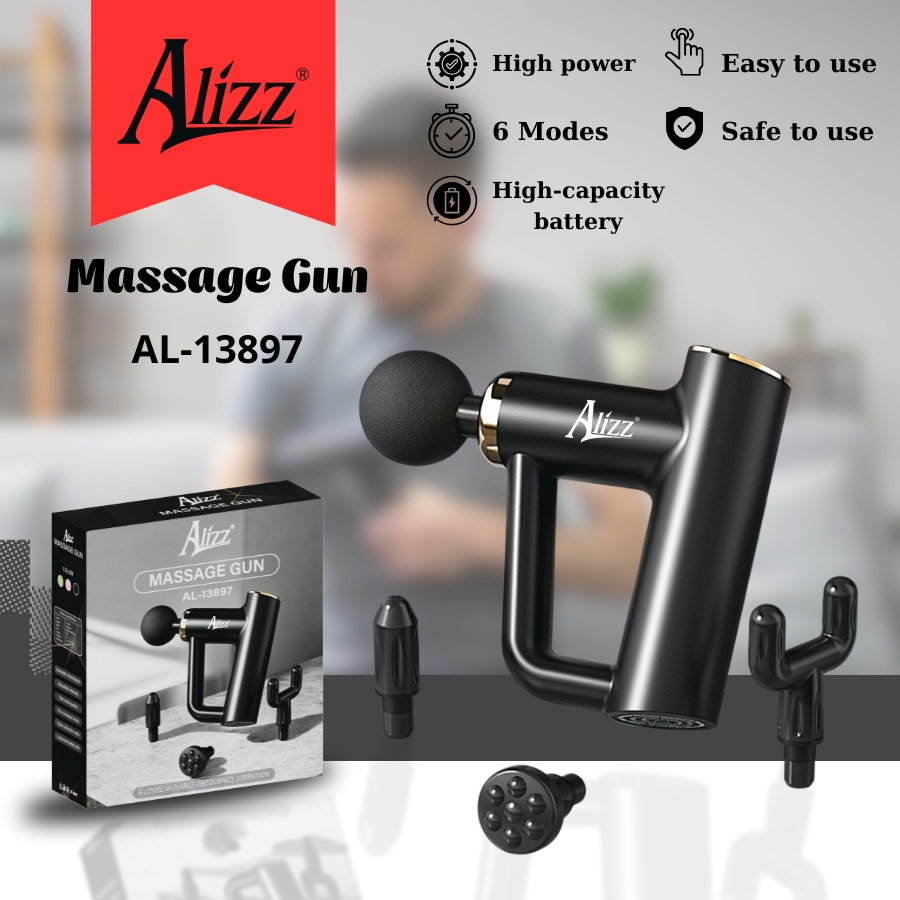 Súng Massage Cầm tay 4 Đầu ALIZZ AL-13897
