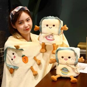 Chăn văn phòng hình thú bánh mì dễ thương